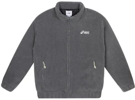 ASICS Printed Letter High Collar Zip Jacket Unisex Grey 2203A201-020 ASICS Printed Letter High Collar Zip Jacket Unisex Grey 2203A201-020