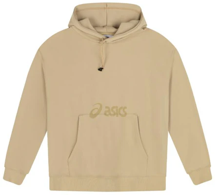 ASICS Printed Logo Pullover Hoodie Khaki Unisex Long Sleeve Sweater 2203A211-200 Buy ASICS Printed Logo Pullover Hoodie Khaki Unisex Long Sleeve Sweater 2203A211-200