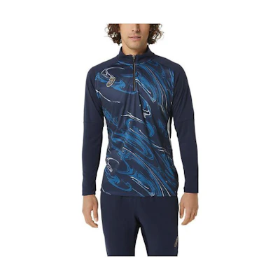 ASICS Printed Zip-Up Jacket Men’s Blue 2101A216-405