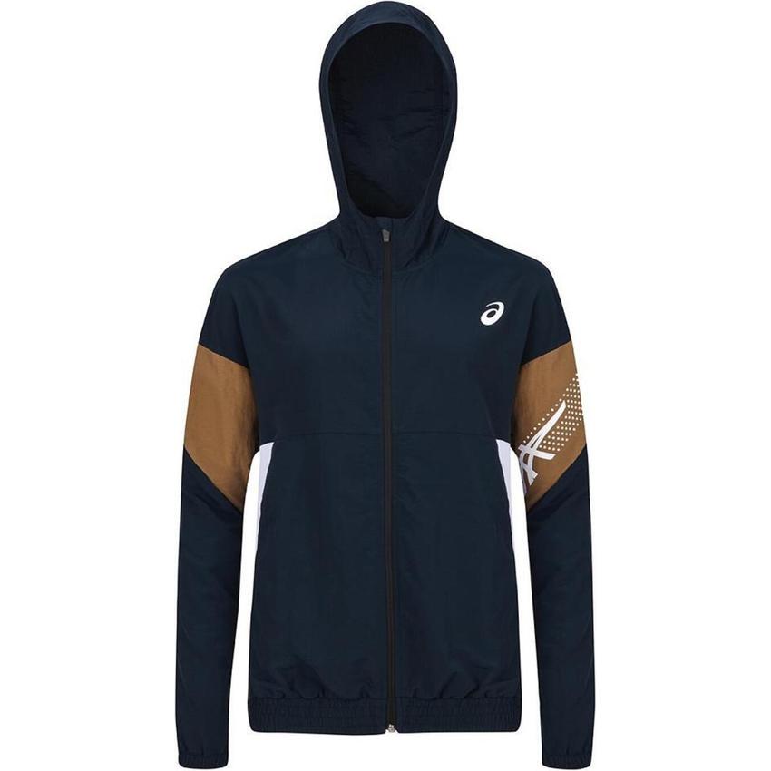 ASICS Quick-Dry Hooded Zip Jacket Unisex Dark Blue 2033B672-401