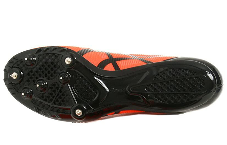 Shop Asics Raysprint 2 耐磨防滑 低筒 跑步鞋 男款 橙黑色