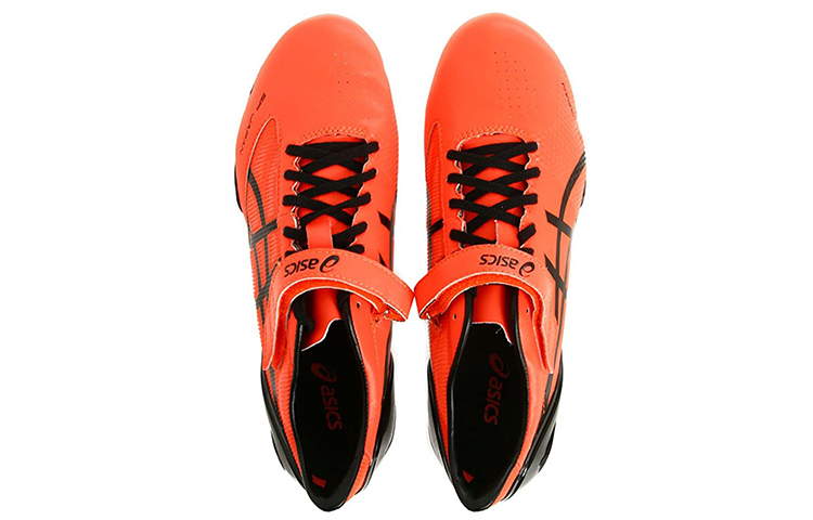 Order アシックス レイスプリント2 ベルクロ 通気性◎ 陸上競技 (オレンジ/黒) TTP511-0690