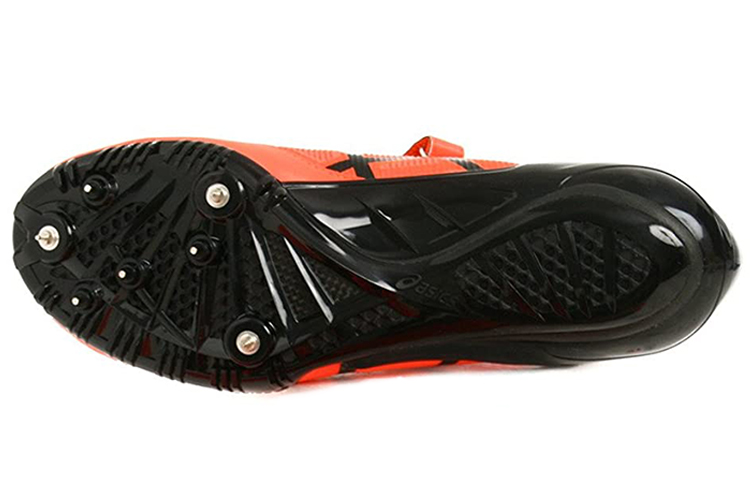 Shop アシックス レイスプリント2 ベルクロ 通気性◎ 陸上競技 (オレンジ/黒) TTP511-0690