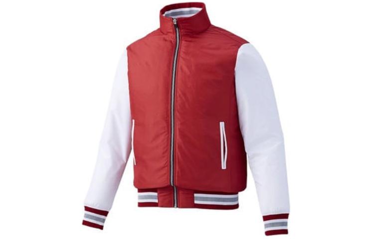 ASICS Red Colorblock Full-Zip Jacket Unisex BAG01023-01