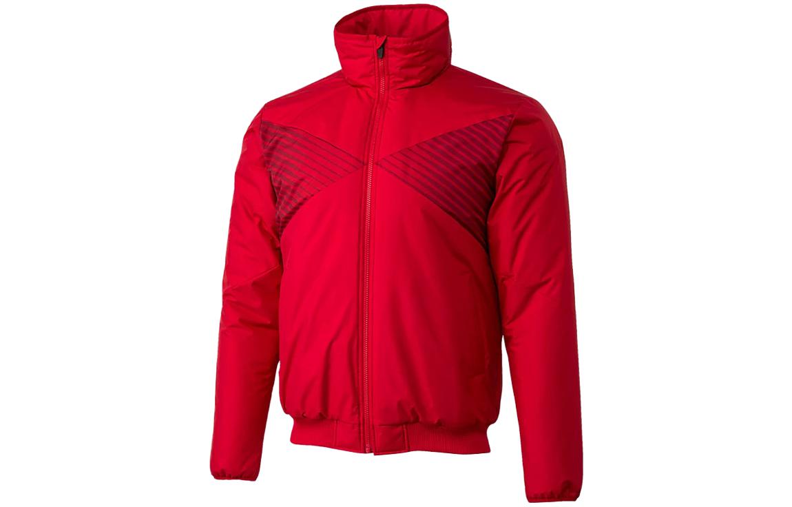 ASICS Red Colorblock Logo Print Track Jacket Long Sleeve 2121A167-600