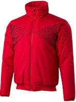 ASICS Red Colorblock Logo Print Track Jacket Long Sleeve 2121A167-600 ASICS Red Colorblock Logo Print Track Jacket Long Sleeve 2121A167-600