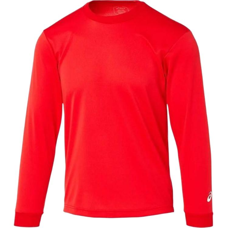 ASICS Red Crewneck Long Sleeve Sweatshirt 2063A227-600