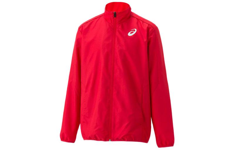 ASICS Red Logo Printed Long-Sleeve Jacket 2091A165-600