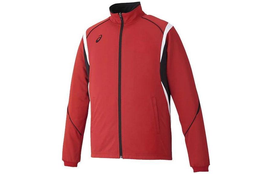 ASICS Red Striped Zip-Up Track Jacket 2031D814-600