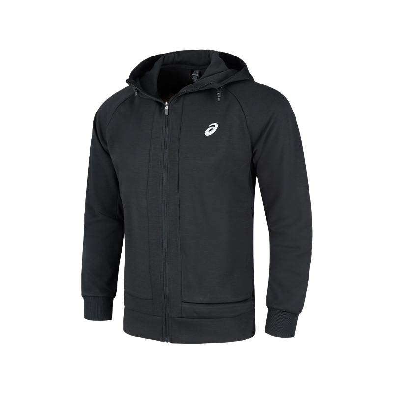ASICS Reflective Night Vision Quick-Dry Zip Hoodie Jacket Black 2031E860-001