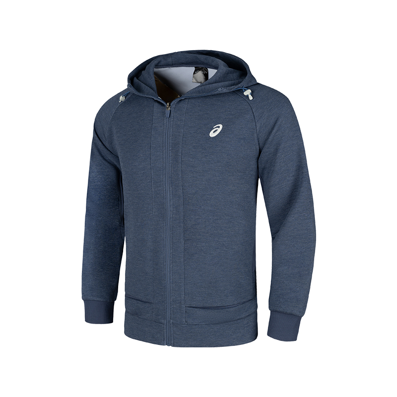 ASICS Reflective Night Vision Zip Hoodie Jacket Men’s Navy Blue 2031E860-400