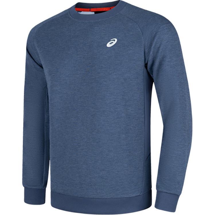 ASICS Reflective Quick-Dry Running Crewneck Sweatshirt Deep Blue 2031E859-400