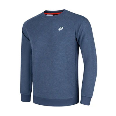 ASICS Reflective Quick-Dry Running Crewneck Sweatshirt Deep Blue 2031E859-400