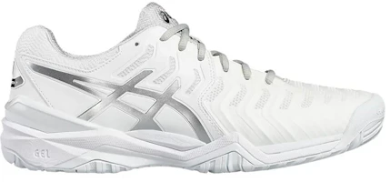 Order ASICS Resolution 7 ''Blanc Argent'' E701Y-0193