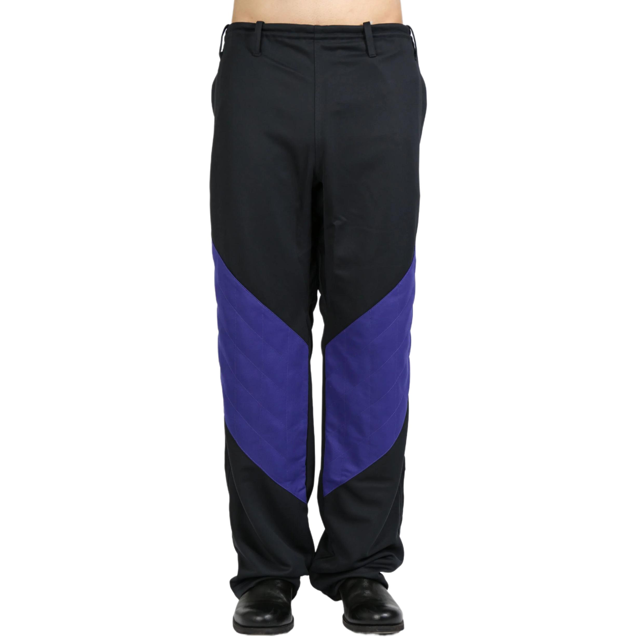 Asics Retro Elastic Waist Color-Block Straight Pants Black Purple Men. 2203A301-001