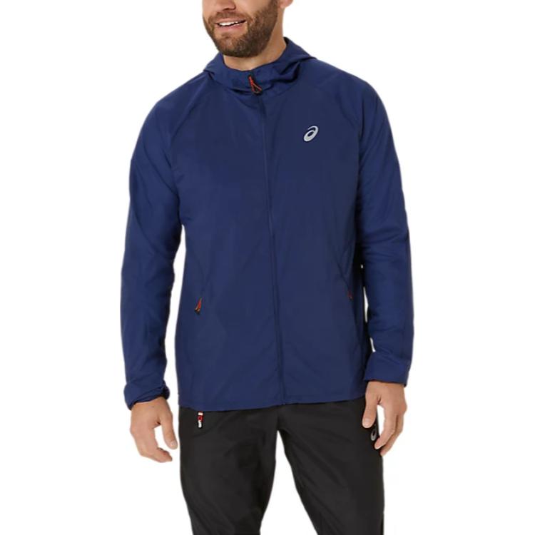 ASICS ROAD Breathable Comfort Long-Sleeve Jacket - Blue 2011D084-400