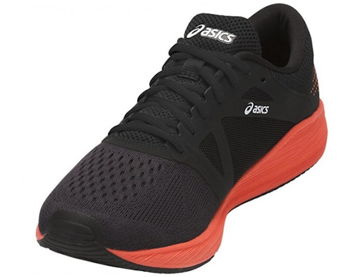 Asics Roadhawk FF 抗震撼 低筒運動跑步鞋 黑橘 Shop Asics Roadhawk FF 抗震撼 低筒運動跑步鞋 黑橘