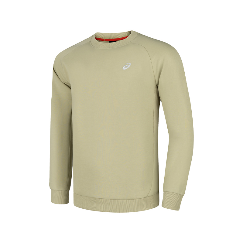 ASICS Running Reflective Quick-Dry Pullover Sweatshirt Khaki Color 2031E859-300