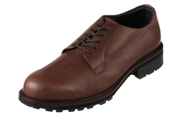 Lookbook 亞瑟士 Runwalk 羽毛平紋 防滑耐磨 正裝皮鞋 男款 棕色