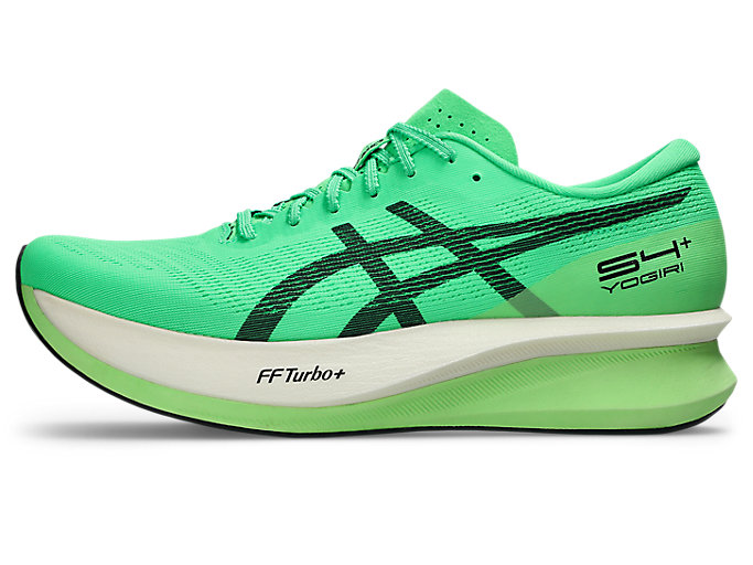 Cheap ASICS S4+ Yogiri Sepatu Lari Vital Green/Hitam 1013A158-301