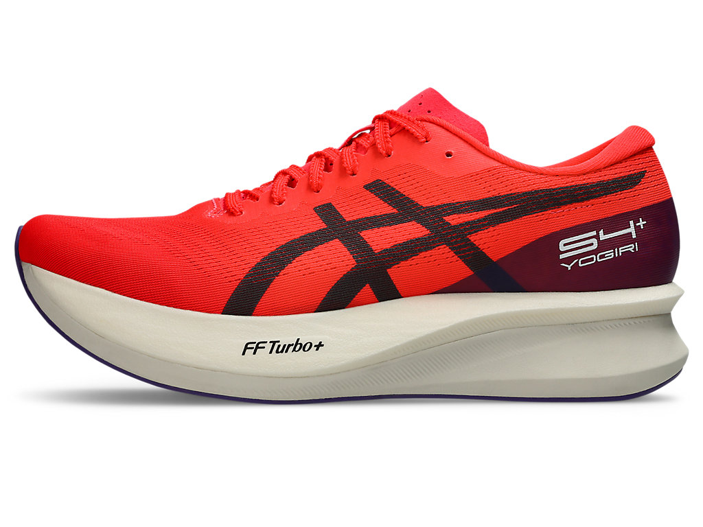 Cheap ASICS S4+ Yogiri Zapatillas Rojo Flash/Gris Carrier 1013A158-600