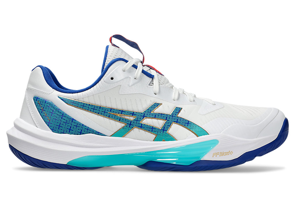 ASICS SKY ELITE FF 3 Volleyball Shoes White/Asics Blue 1051A093-960