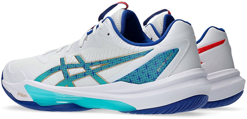 ASICS SKY ELITE FF 3 Volleyball Shoes White/Asics Blue 1051A093-960 Lookbook ASICS SKY ELITE FF 3 Volleyball Shoes White/Asics Blue 1051A093-960