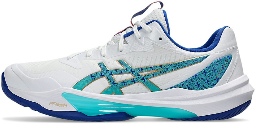 ASICS SKY ELITE FF 3 Kasut Bola Tampar Putih/Biru Asics 1051A093-960 1
