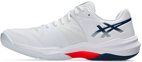 アシックス SKY ELITE FF 3 バレーボールシューズ ホワイト/マコブルー 1051A080-104 Shop アシックス SKY ELITE FF 3 バレーボールシューズ ホワイト/マコブルー 1051A080-104