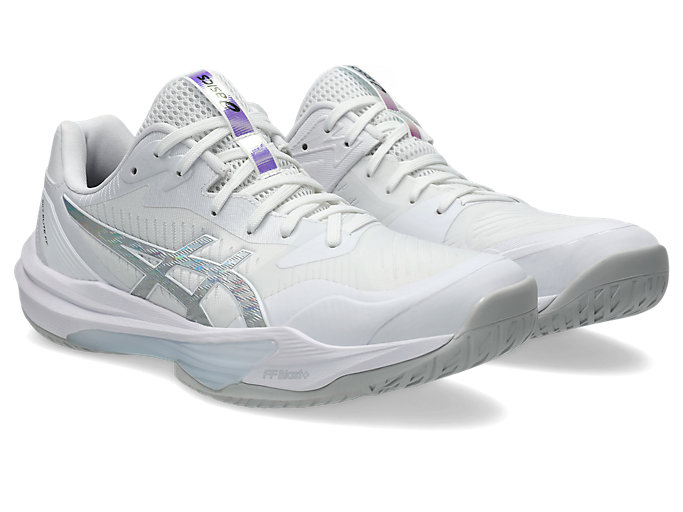 Lookbook ASICS SKY ELITE FF 3 Volleybalschoenen Wit/Pure Zilver 1053A078-100