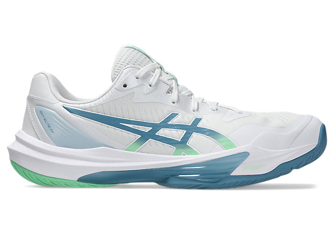 ASICS SKY ELITE FF 3 Volleyball Shoes White/Saba Blue 1051A080-106