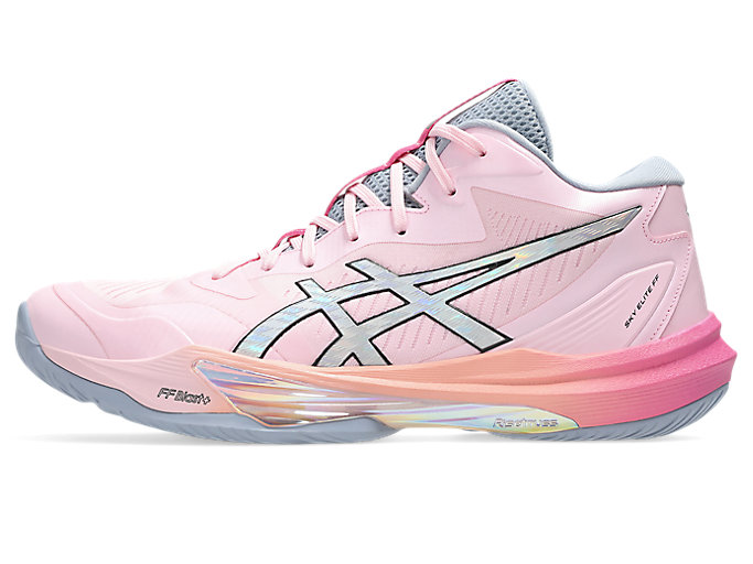 ASICS Sky Elite FF MT 3 Futurity Volleyball Shoes. Cotton Candy/Pure Silver 1051A099-700