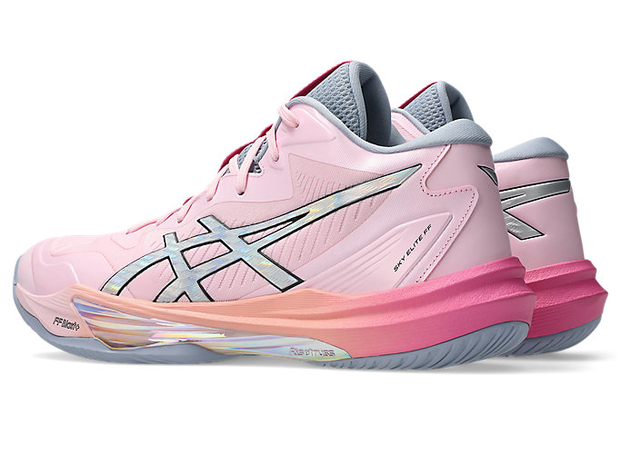 Lookbook ASICS Sky Elite FF MT 3 Sepatu Voli Futurity - Cotton Candy/Pure Silver 1051A099-700