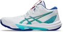 Cheap ASICS Sky Elite FF MT 3 Volleyball Shoes White/Asics Blue 1051A094-960