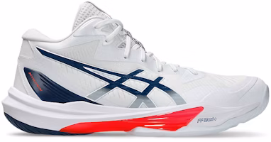 ASICS Sky Elite FF MT 3 Volleyball Shoes White/Mako Blue 1051A081-104 ASICS Sky Elite FF MT 3 Volleyball Shoes White/Mako Blue 1051A081-104