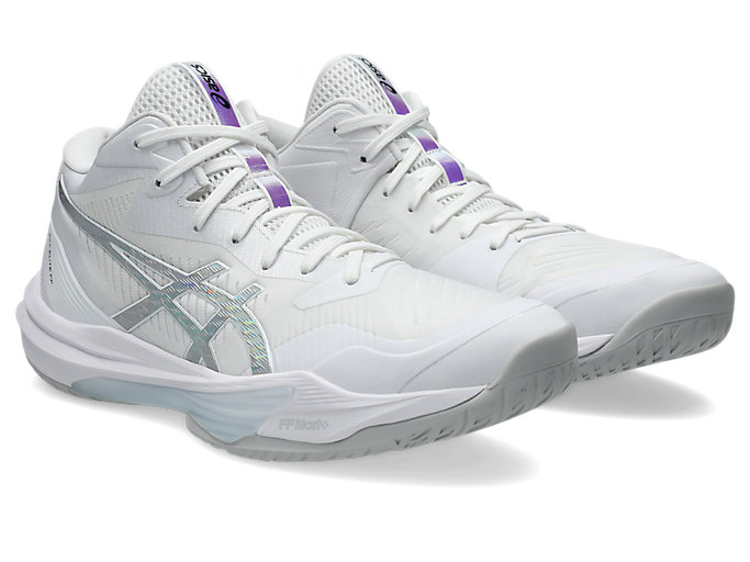 Order アシックス SKY ELITE FF MT 3 バレーボールシューズ ホワイト/ピュアシルバー 1053A077-100