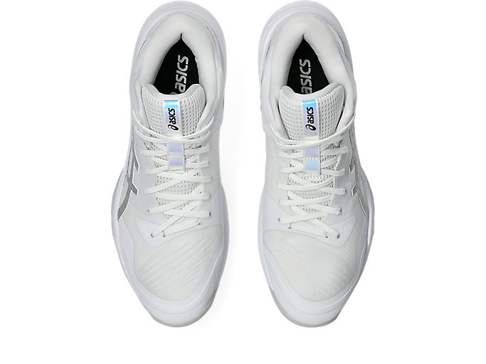 Details for アシックス SKY ELITE FF MT 3 バレーボールシューズ ホワイト/ピュアシルバー 1053A077-100