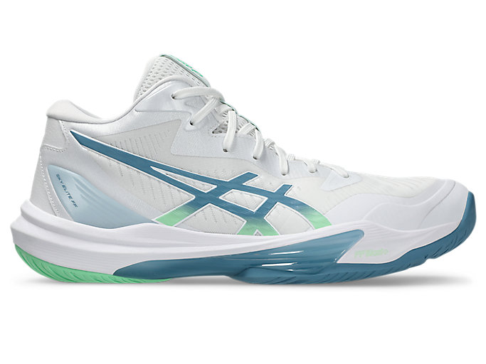 ASICS Sky Elite FF MT 3 Volleyball Shoes White/Saba Blue 1051A081-106