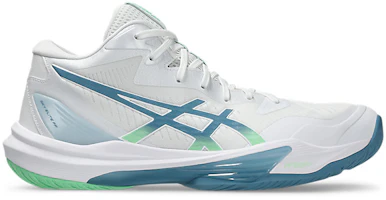 ASICS Sky Elite FF MT 3 Volleyball Shoes White/Saba Blue 1051A081-106 ASICS Sky Elite FF MT 3 Volleyball Shoes White/Saba Blue 1051A081-106