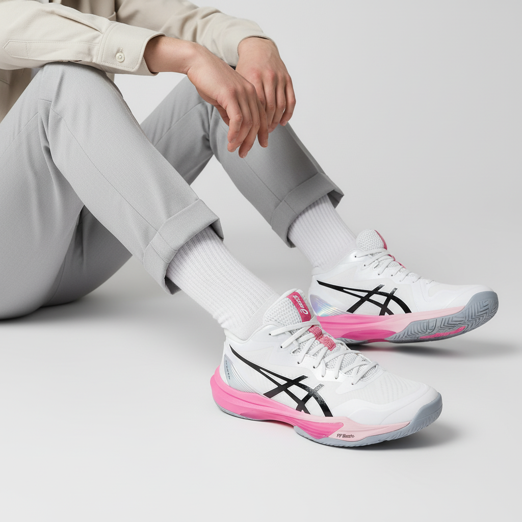 Order 아식스 스카이 엘리트 FF MT 3 배구화 화이트/드래곤 프루트 1053A080-100