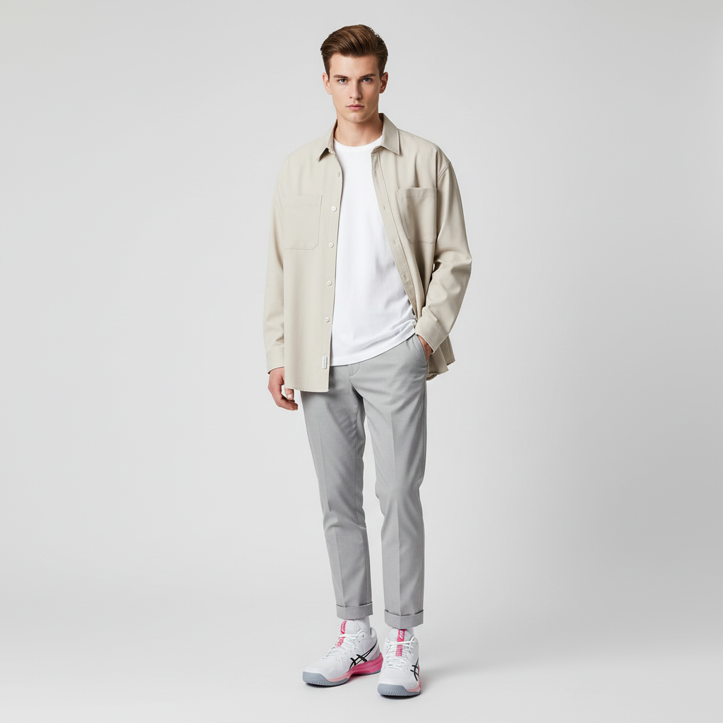 Lookbook 아식스 스카이 엘리트 FF MT 3 배구화 화이트/드래곤 프루트 1053A080-100