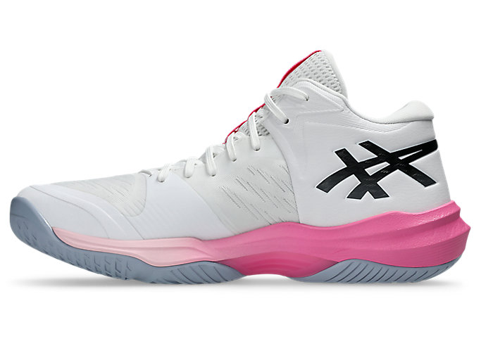 Shop Asics Sky Elite FF MT 3 Kasut Bola Tampar Putih/Dragon Fruit 1053A080-100