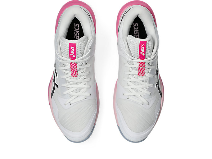 Sizing Asics Sky Elite FF MT 3 Kasut Bola Tampar Putih/Dragon Fruit 1053A080-100