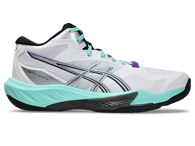 ASICS Sky Elite FF MT 4 Volleyball Shoes White/Radiant Amethyst 1051A101-100