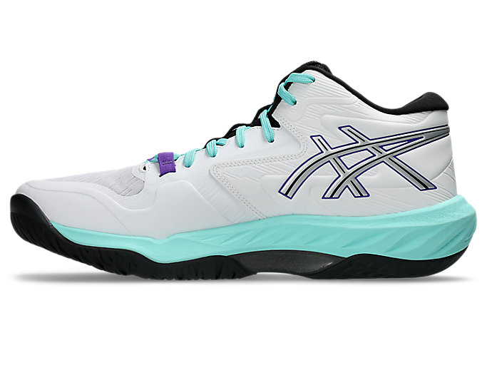 Shop ASICS Sky Elite FF MT 4 排球鞋 白/閃耀紫晶 1051A101-100