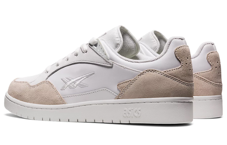 Shop アシックス スカイコート 白/ベージュ/茶 1201A169-100