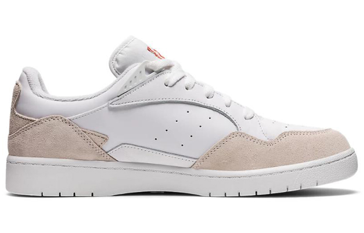 Order アシックス スカイコート "白 金盞花 オレンジ" (Ashikkusu Sukaikōto "Shiro Kinsengka Orenji") 1201A169-109