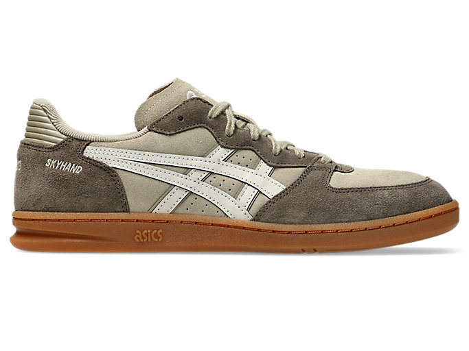 Cheap ASICS SKYHAND OG Retro Basketball Shoes Driftwood/Smoke Grey 1203A452-203