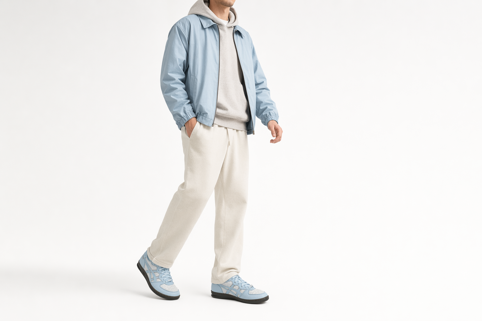 Order ASICS Skyhand OG 復古籃球鞋 白色/淺牛仔色 1203A880-100