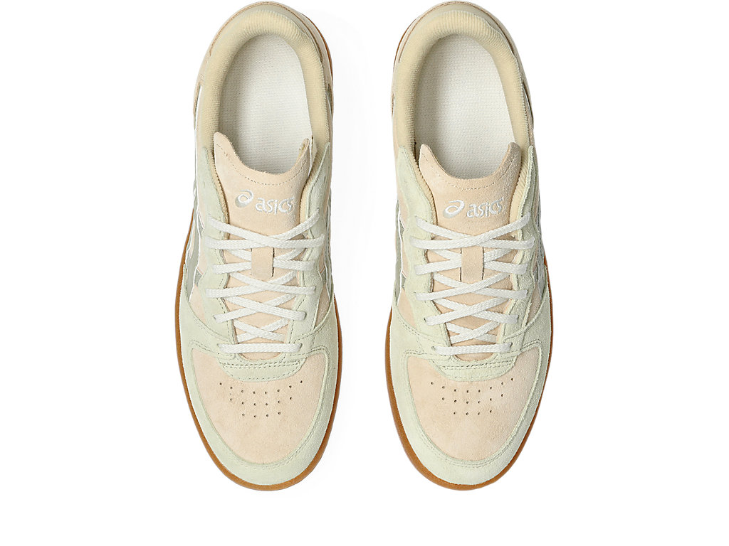 Details for 亚瑟士 SKYHAND OG 复古球鞋 杏仁色/枯叶绿色 1203A452-251